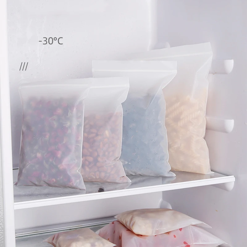 TETP 100Pcs Biodegradable Ziplock Bag Home Nut Tea Candy Packaigng Frosted Bag Jewelry Display Reclosable Eco-Friendly Customize