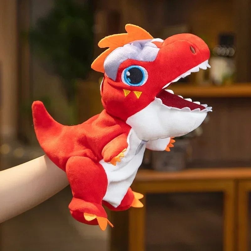 wholesale3D Plush Dinosaur Finger & Hand Puppet Popular Activity Boy Girl  Animal Toy Birthday Gift