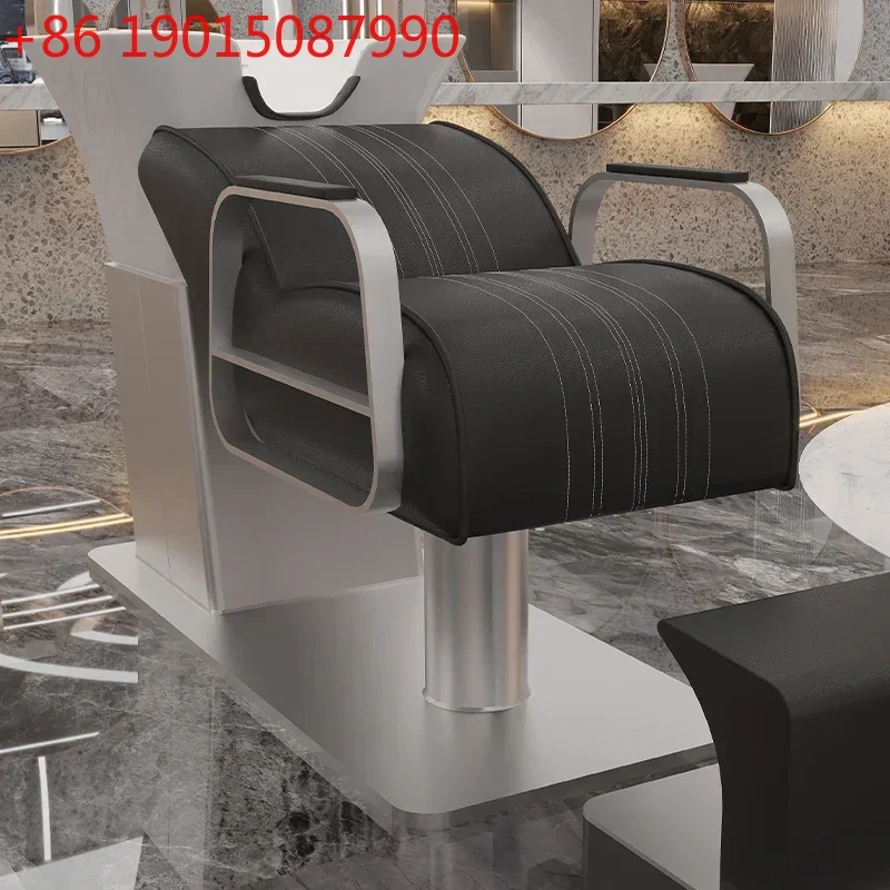 

Nordic Hair Salon Shampoo Beds Light Luxury Reclining Position Beautify Shampoo Chair Comfort Spa Salon Furniture Champú FYSB