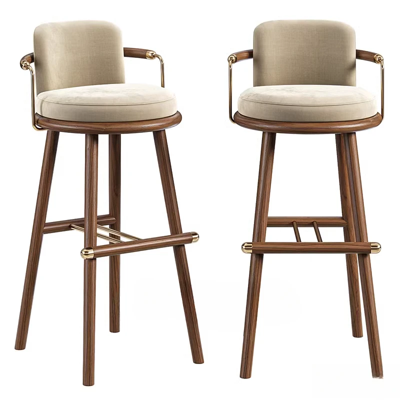 

Blue China Black Bar Stools Wood Heavy Duty Modern Breakfast Luxury Bar Stools Kitchen Wooden Sturdy Banqueta High End Furniture