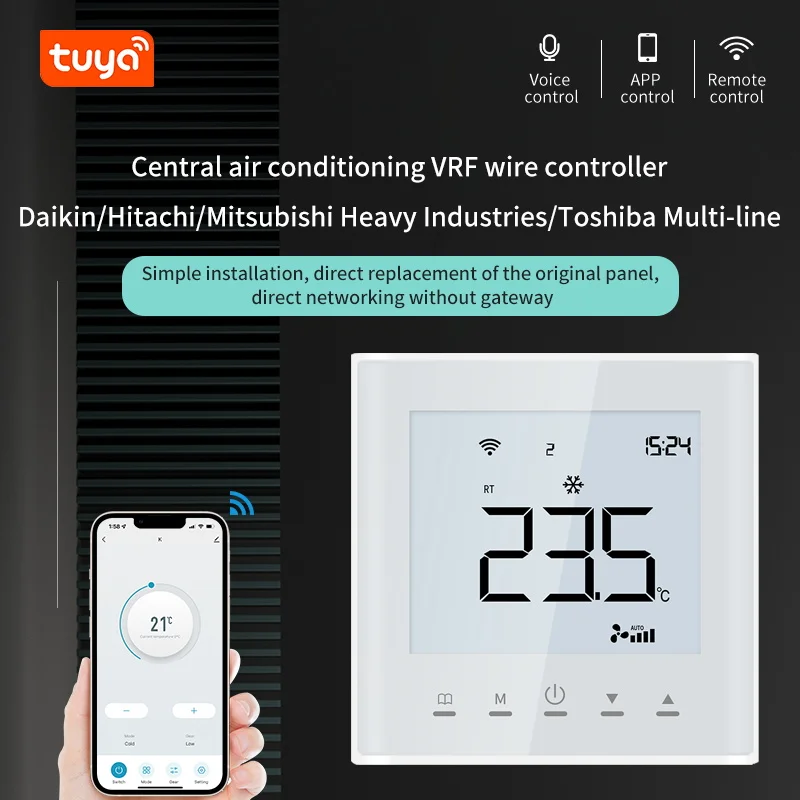 VRF Daikin Hitachi Mitsubishi Tuya wifi Air Conditioner Smart Thermostat For Google Home Alexa DuerOS WIFI Temperature