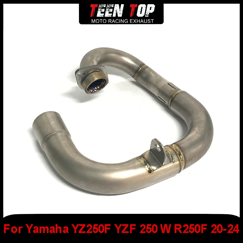 Titanium Alloy For YAMAHA YZ250F YZF 250 WR250F Exhaust Header Link Pipe 2020-2024 Motorcycle Exhaust Elbow Pipe Muffler