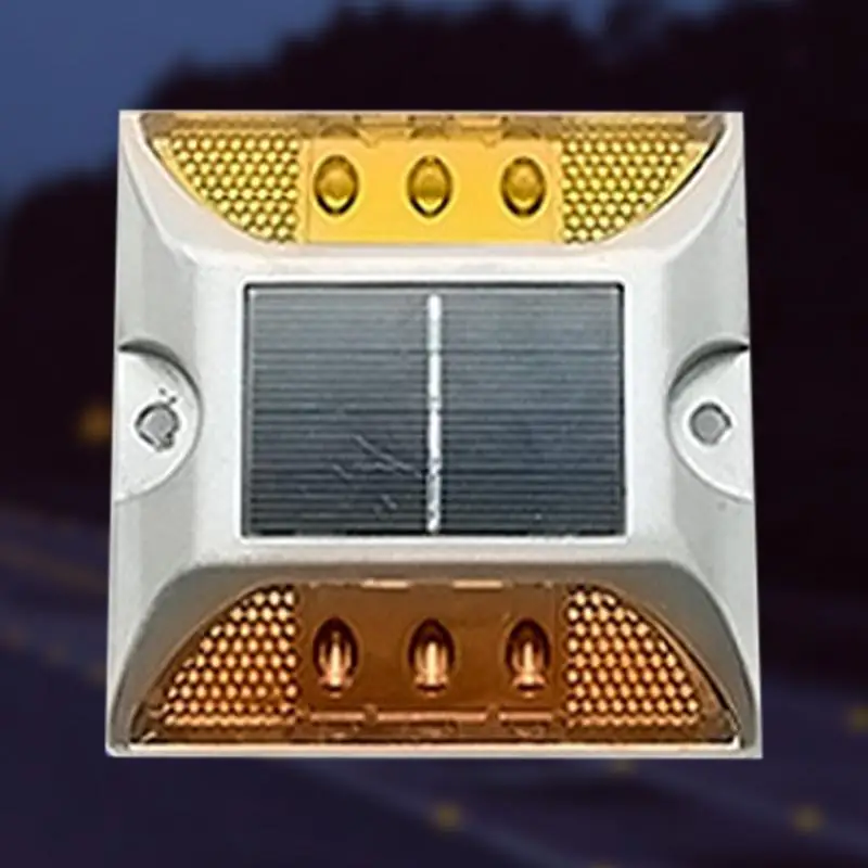 Solar cast aluminum spike Driveway Solar Dock Lights Aluminum Ground Buried Lights Outdoor Warning Step Lights