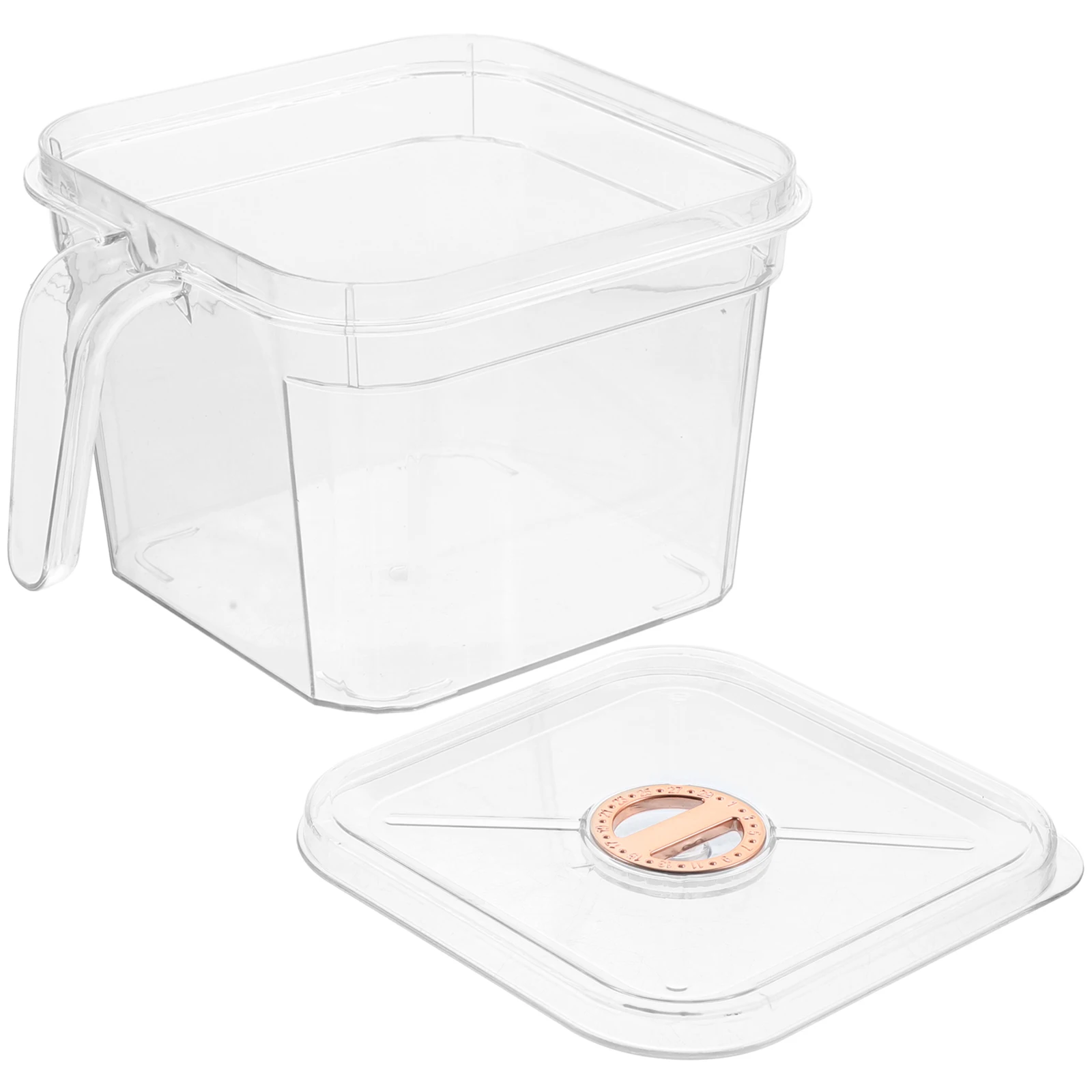 

Refrigerator Storage Boxes Airtight Containers for Fruit Veggie Pantry Plastic Lids Stackable Kitchen Case Storage