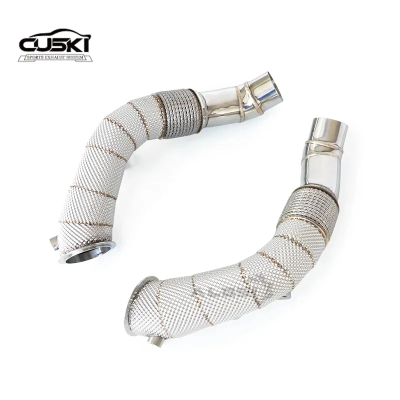 

Stainless steel car exhaust modification accessories suitable for BMW M5 2012-2018 F10 4.4T with heat shield exhaust downspout