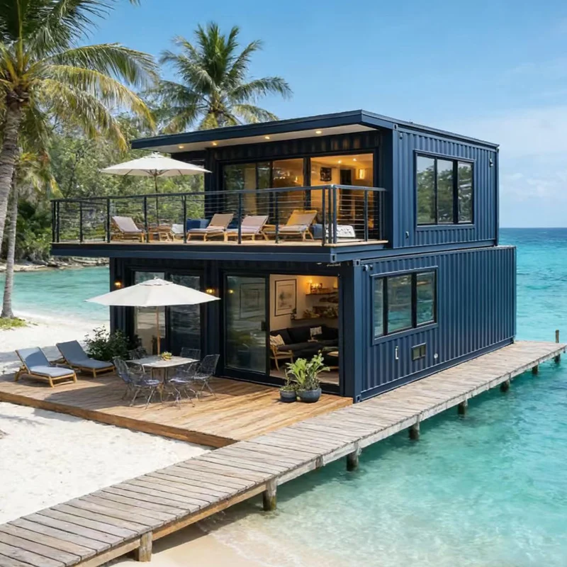 Expandable Folding Container House 20ft/40ft Removable Kitchen & Bathroom Included Portable Living Space Solution