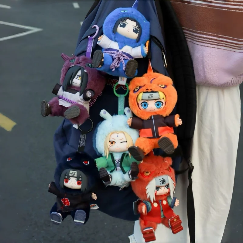 Eaki Naruto Series V2 Cute Beast Party Blind Box Vinyl Doll Keychain Ornament Mystery Holiday Gift Toy Trendy Collectible