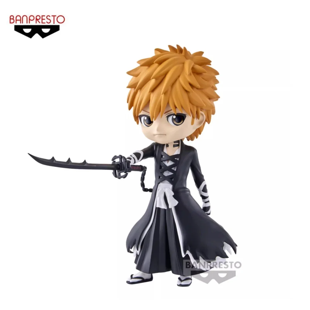 BANDAI BLEACH Anime Ichigo Kurosaki Q posket Thousand Year Blood War Action Figures Model Figurine Original Figuarts Decoration