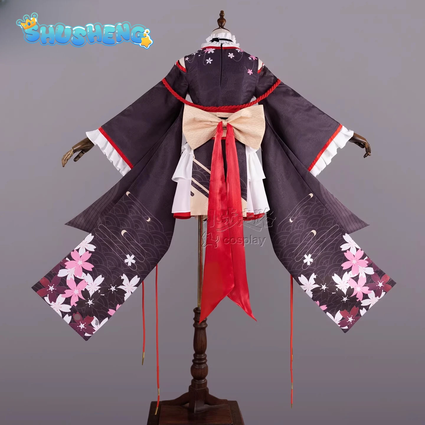

Game Honkai Impact 3 Yae Sakura furisode 2026 New Cosplay Costume Halloween Party Men's Elegant Kimono Dress Full Set Uniform