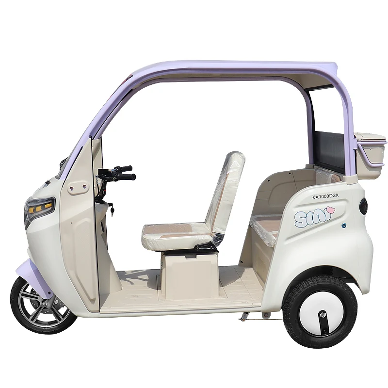 Open Body Electric 60V Voltage Option Electric Passenger Tricycle For Adults