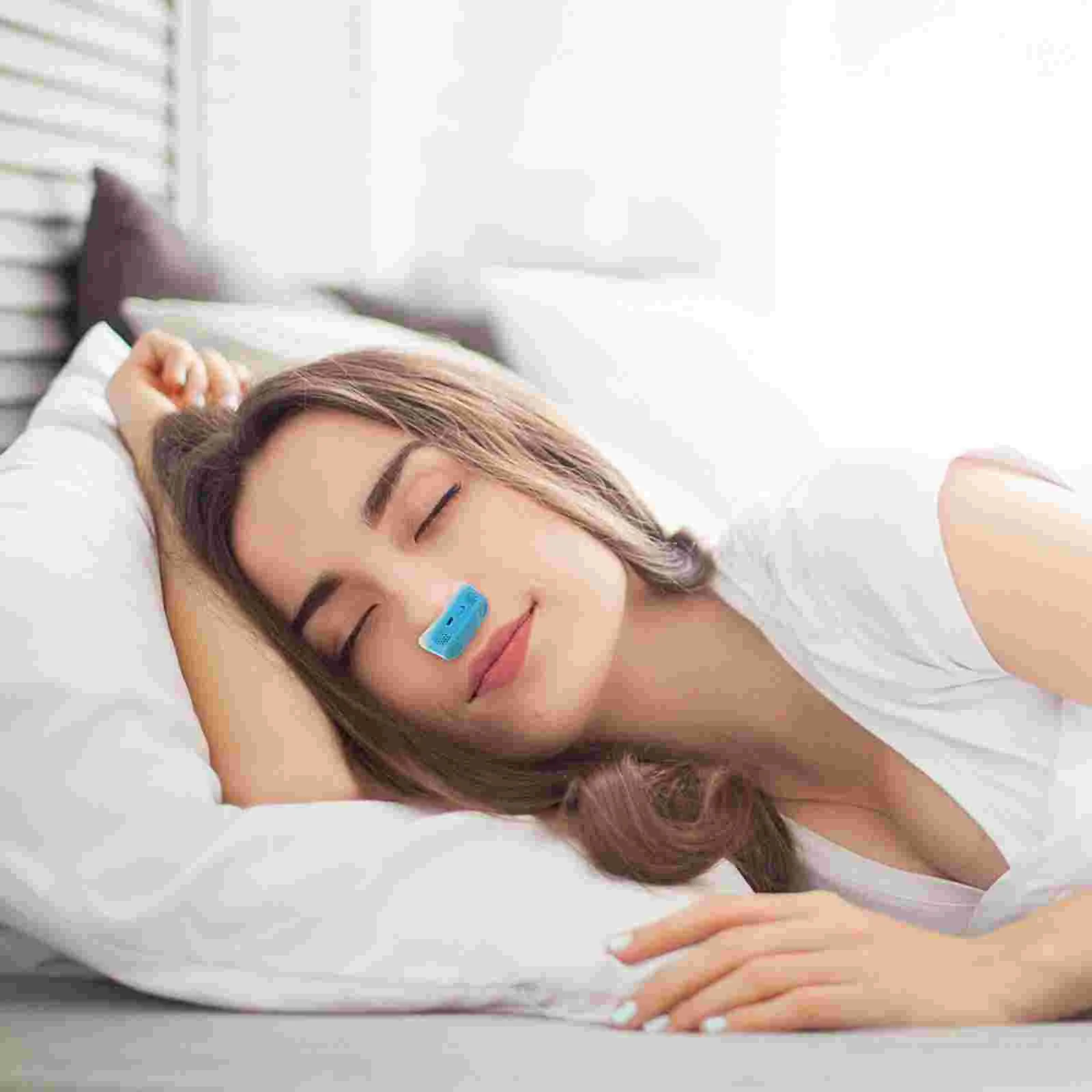 Electric Snoring Device Rechargeable Anti Sleep Aid Nose Clip Solution Stop Plug Air Purifier Filter Abs Snore Reducing