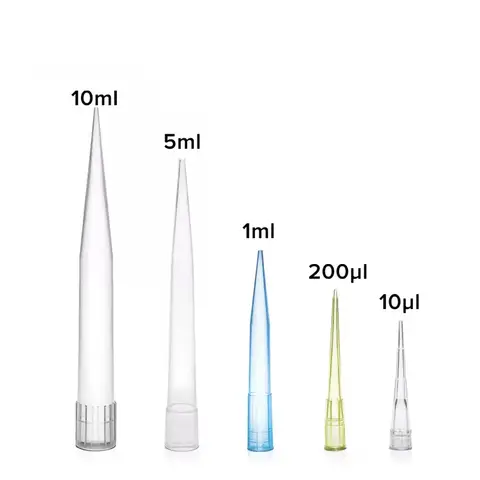 Bilashmart Westtune Laboratory 10ul 200ul 1ml 5ml 10ml Lab Liquid Pipette Pipettor Tips, Universal Pipette Tips