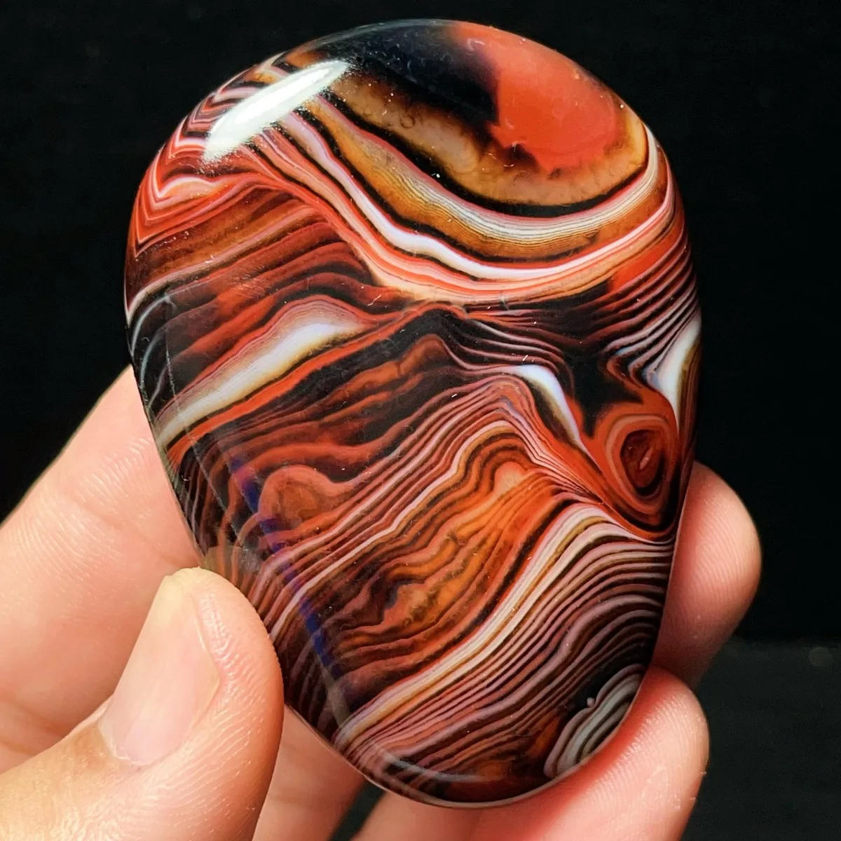 Natural Banded Agate Desert Treasure, Polished Tumbled, Artisan Stone, Shelf Display, Crystal Collection, Table Display