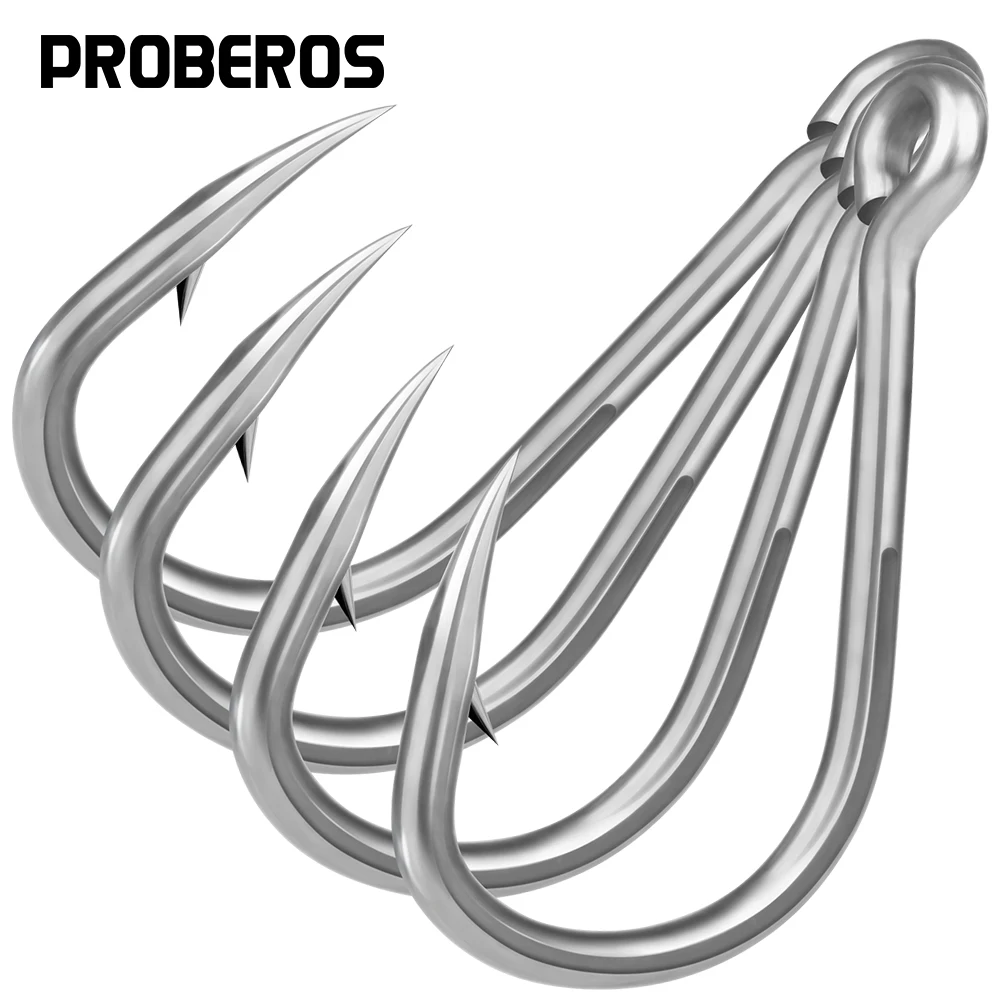 

PROBEROS 10pcs High Carbon Steel Material Durable Fish Hook Suitable For Deep-sea Fishing With Inverted Hook Fish Hook