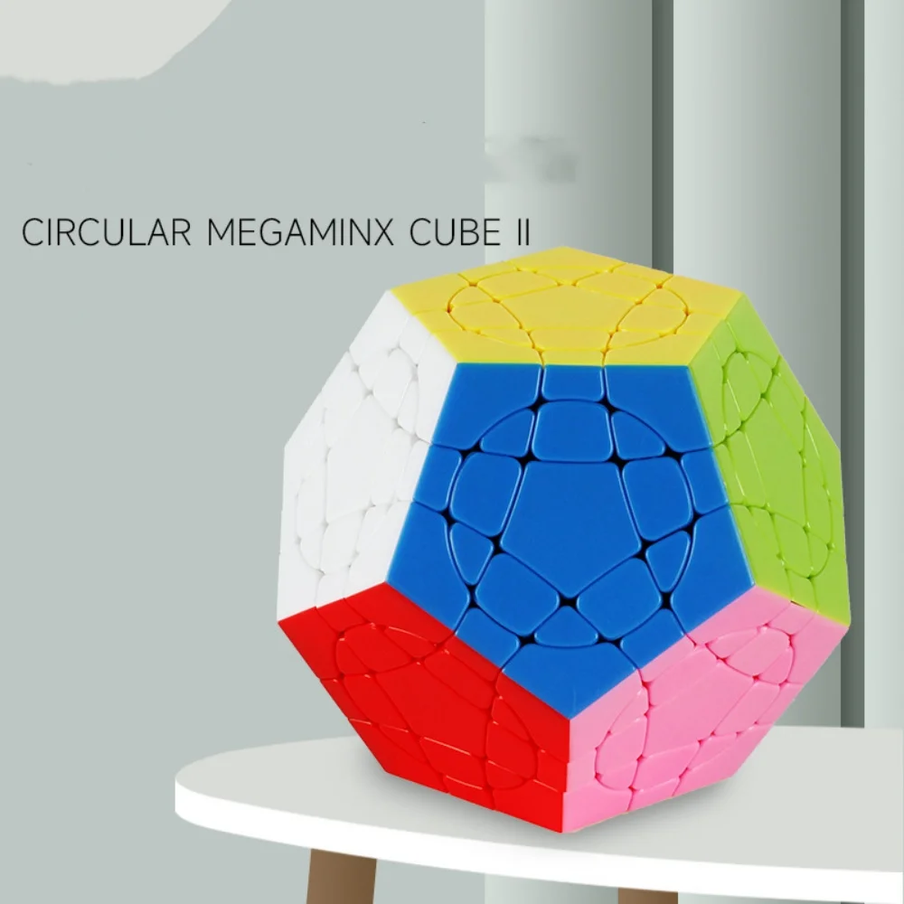 Shengshou okrągłe Megaminx Cube II V2 profesjonalne 3x3 Sengso kostka łamigłówka zabawki dla dzieci prezent kostka magiczne zabawki