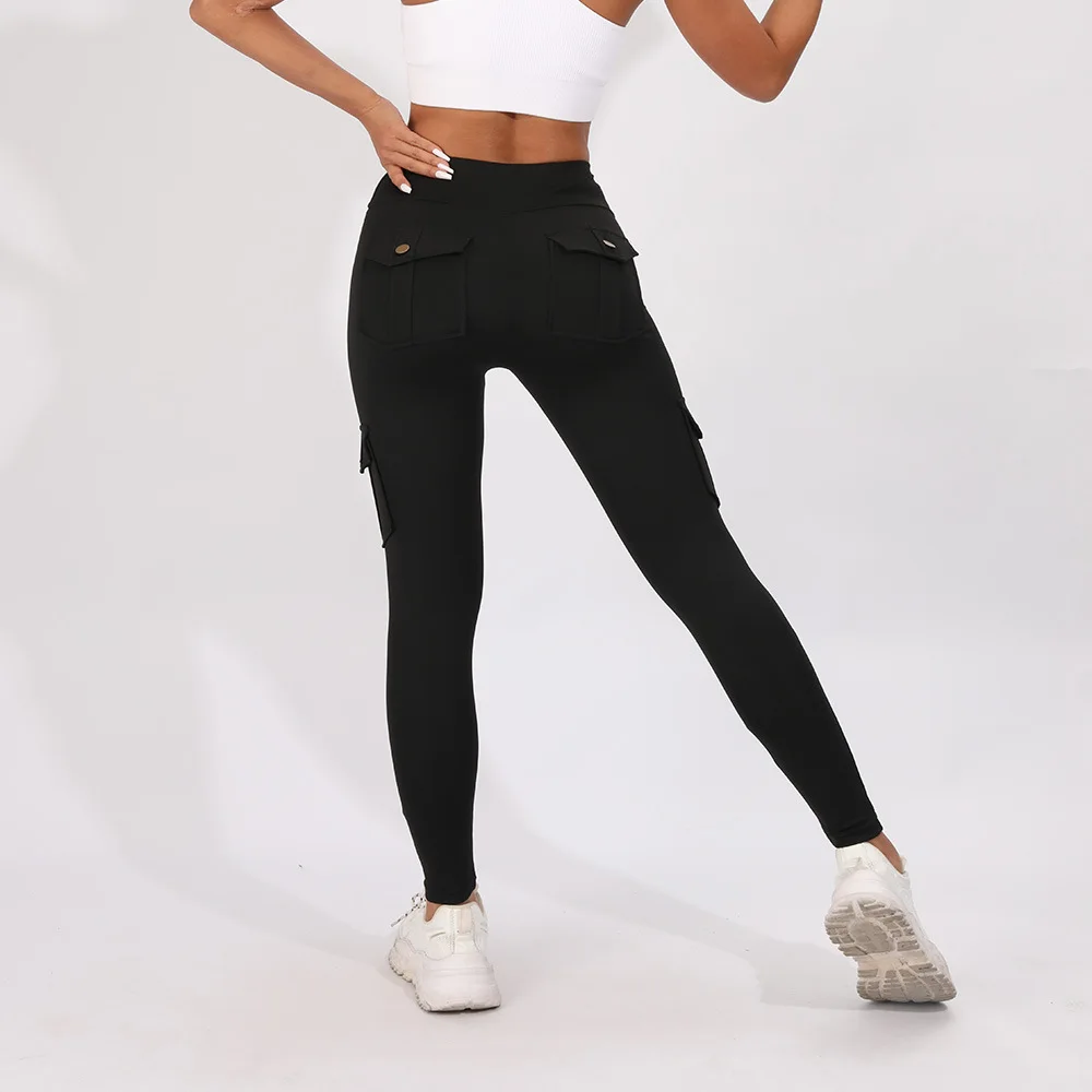 กางเกงเลกกิ้งออกกำลังกาย Y2k รุ่นเล็กสำหรับผู้หญิง กางเกงโยคะเอวสูงแบบรัดก้น กางเกงขาสั้นรัดรูป กางเกงเลกกิ้งออกกำลังกาย ระบายอากาศได้ดี ใส่สบาย มีหลายกระเป๋า