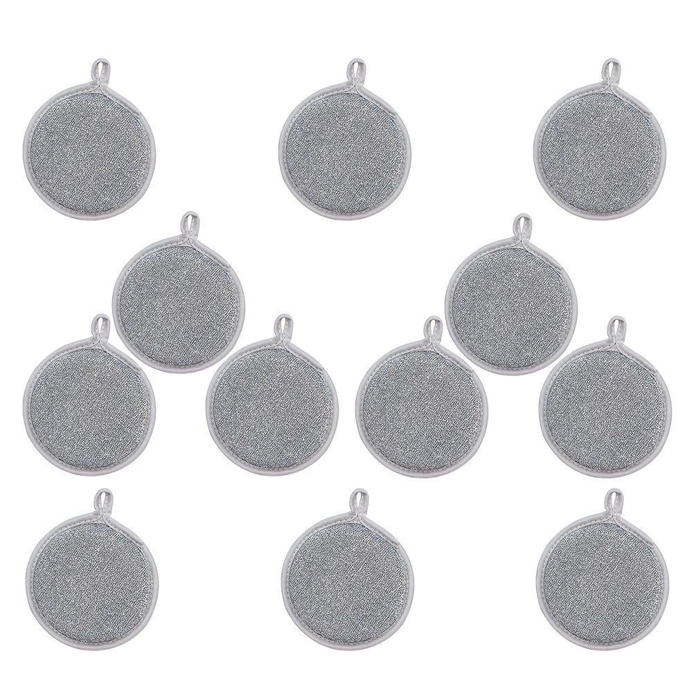 

12 Pcs Cleaning Dish Sponge Kitchen Scrubber Soft Reusable Non Scratch Tough Stains Grease Remover Wash Dishes Pots Pans Floor