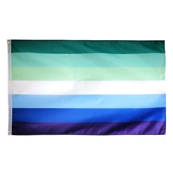 Gay MLM pride flag 3x5ft polyester printed-2 grommets for hanging