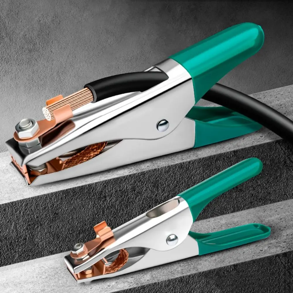 300A Capacity Welding Clamps Strong Clamping Force Brass Tip Grounding Clamp Lightweight Design Heavy-Duty Construction