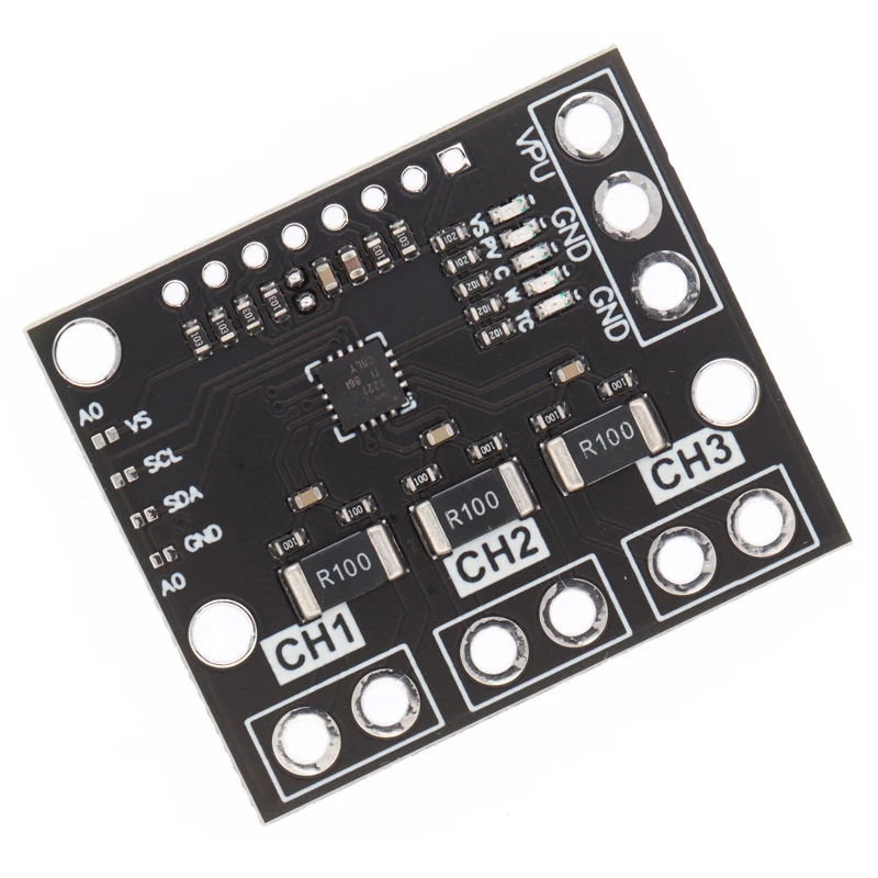 INA3221 Triple-Channel Module, High-Side Measurement, Shunt and Bus Voltage Monitor with I 2C- and SMBUS-Compatible Interface