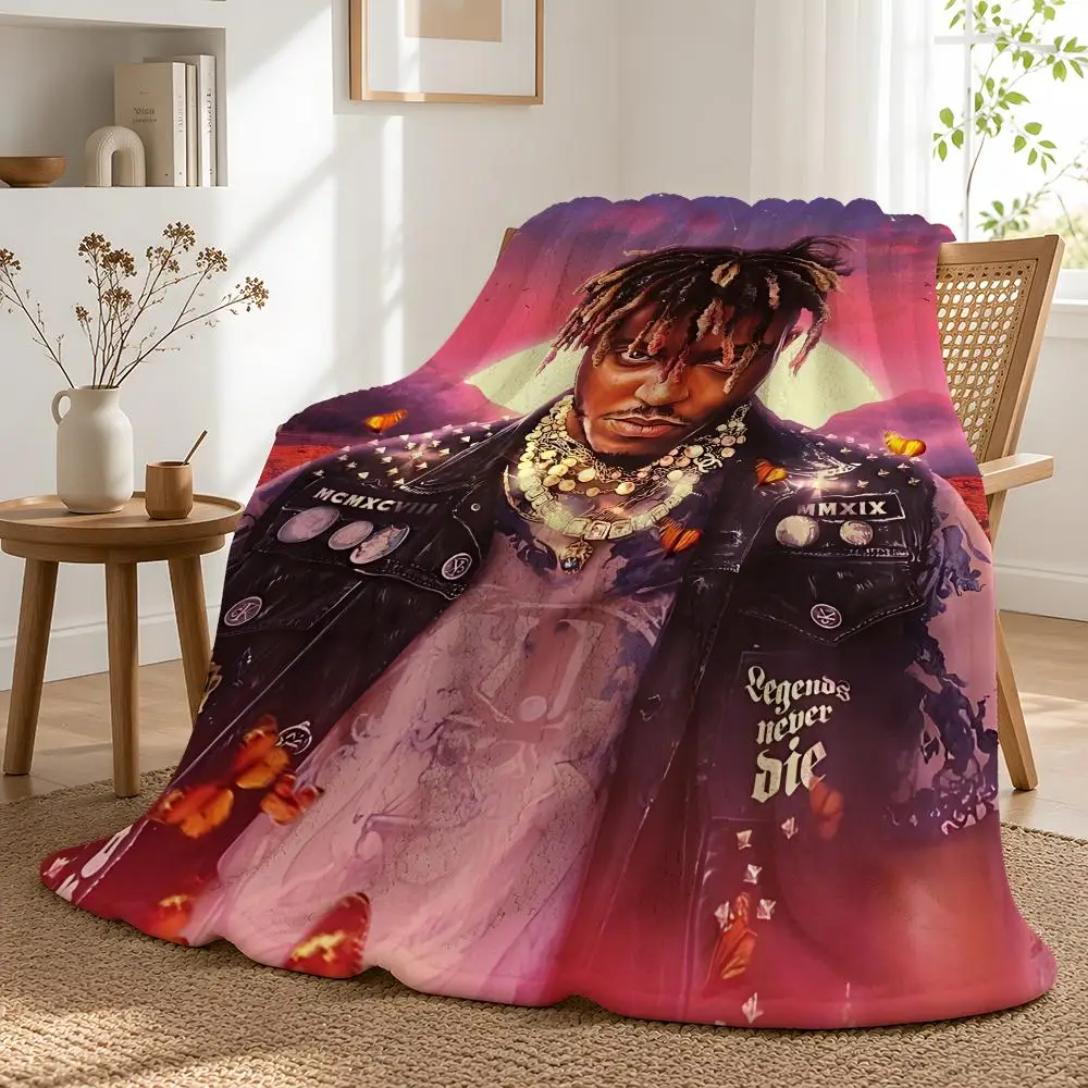 J-Juice WRLD The Party Never Ends Throw Guest Room Reusable Camping Travel Space Saving Clear Printing Throw