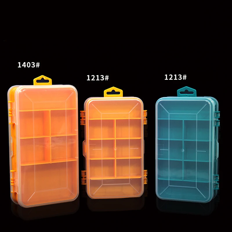 Double-Side Hardware Organizer Box Multifunctional Plastic Small Tools Box for Nuts Bolts Screws Nails Small Hardware Storage