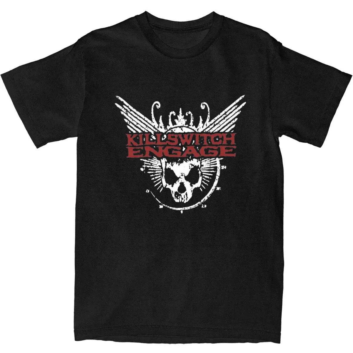 

Mens T Shirt Killswitchs Engages Rock Music Band T Shirts Heavy Metal Logo Summer Tee Shirt Casual 100% Cotton Clothing Gift