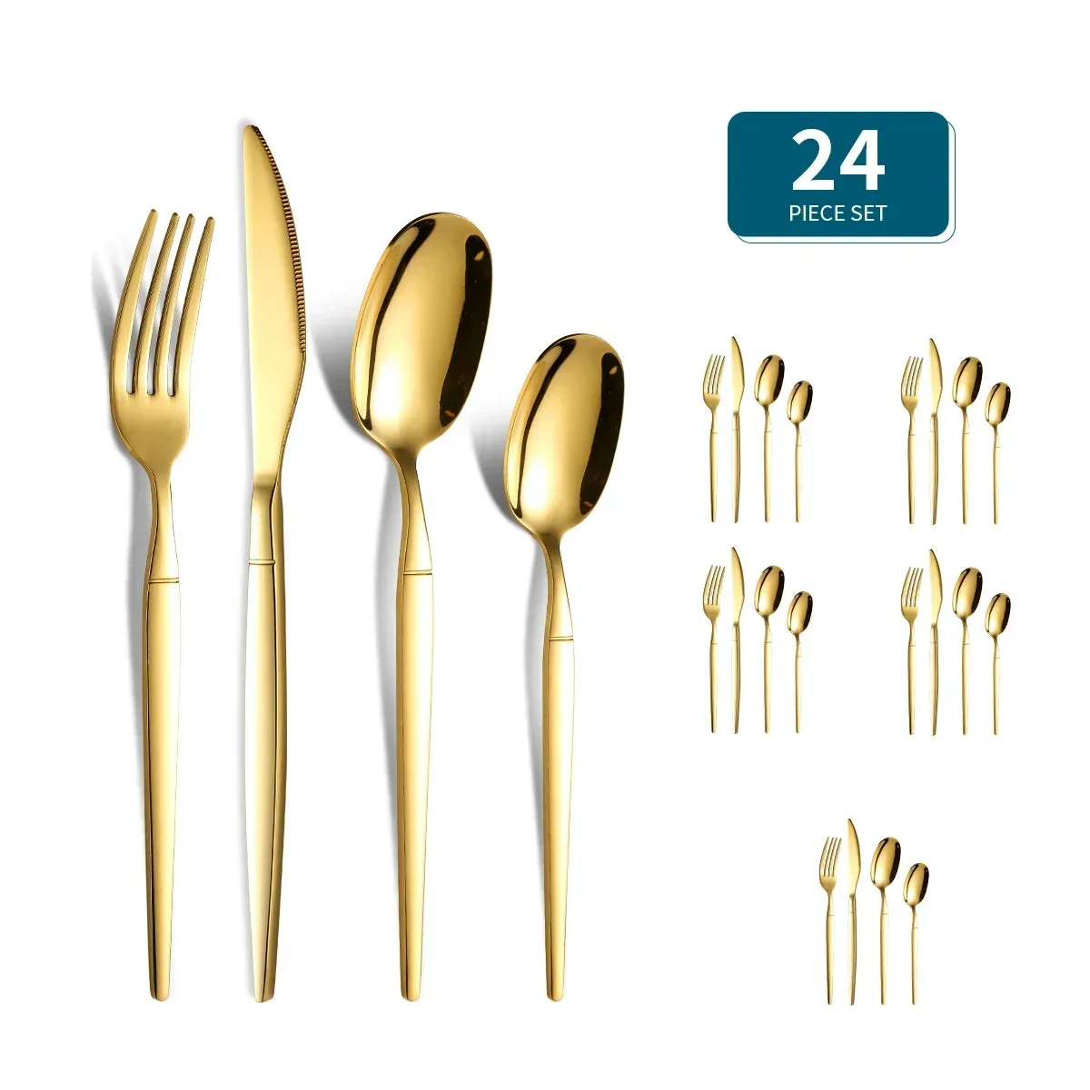 24pcs-dinnerware-set-dinner-knife-fork-spoon-tableware-stainless-steel-flatware-silverware-wedding-hotel-glossy-black-cutlery