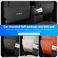 Car Seat Back Leather Kid Anti Kick Anti-Mud Mat Storage Bag For Fiat 500 124 595