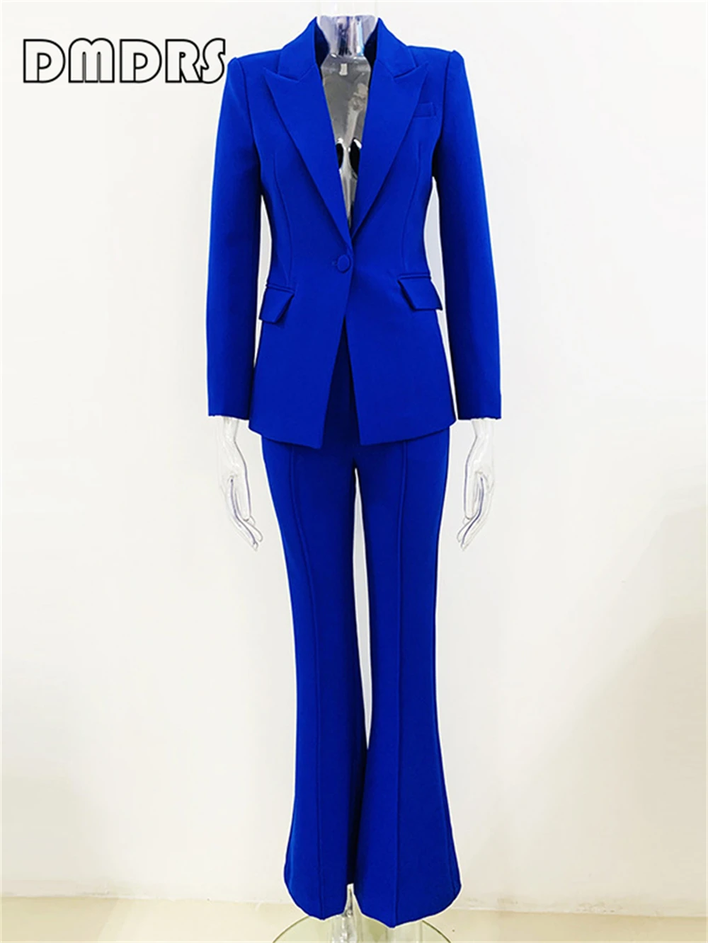 DMDRS | High Quality  Slim Fitting Women Suit Set 2 Pieces Spring Blazer Pants Chic Women\'s Formal Suits Outfit