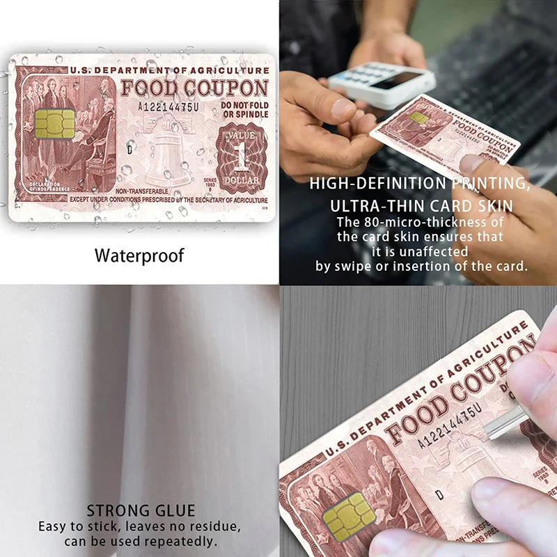 1/10Pcs Waterproof Debit Card Sticker Credit Card Sticker Design Tyrone Biggums Sticker Fun Stickers Scratch Resistant