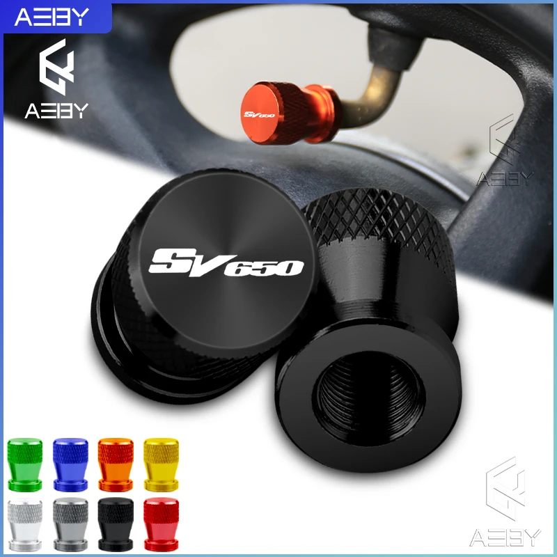 

2PCS CNC Aluminum Motorcycle Wheel Tire Valve Stem Caps Tyre Airtight Cover For Suzuki SV 650 SV650S SV 650S S Accessories