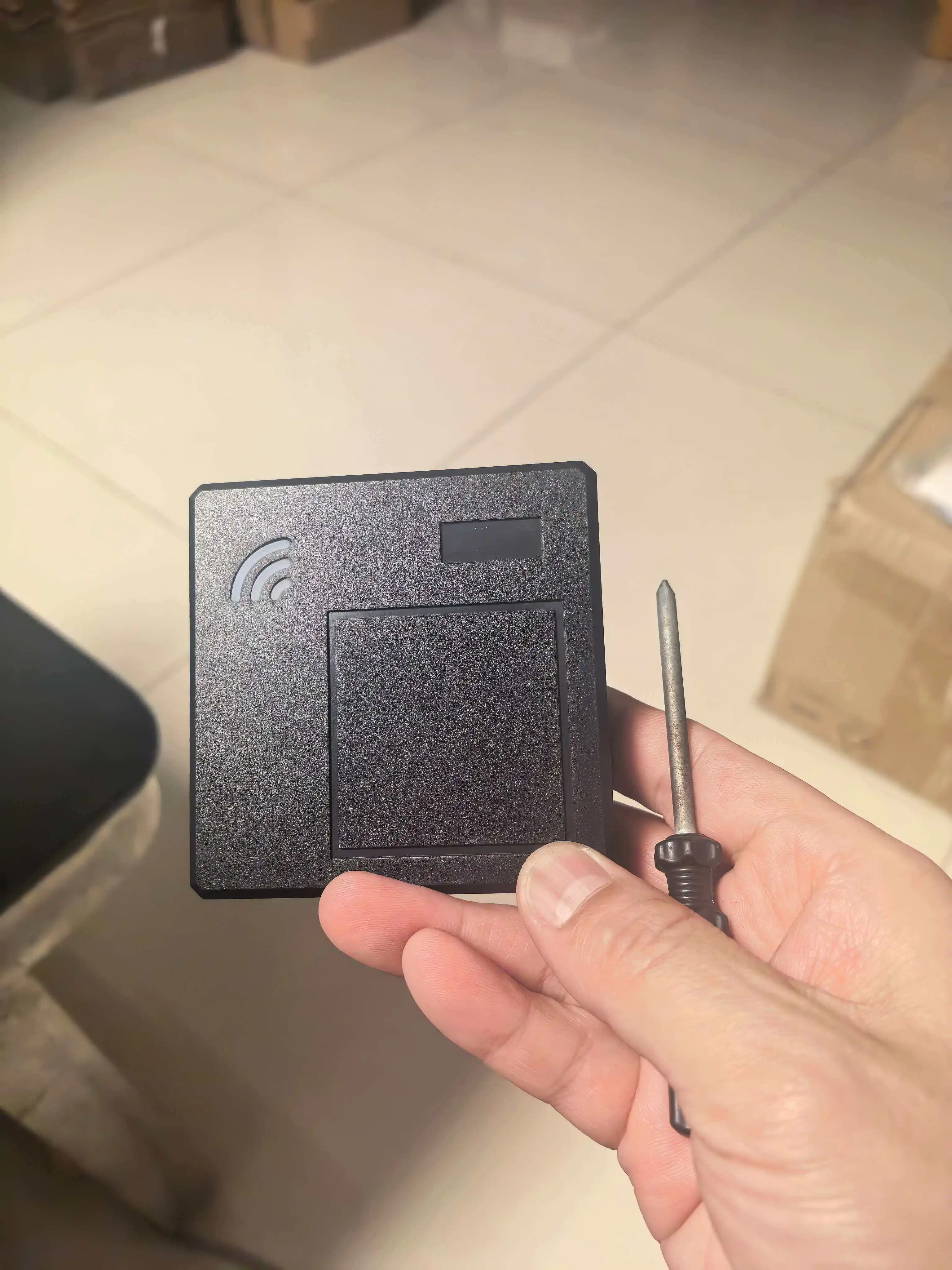 Dual Frequency 125Khz+13.56Mhz RFID Card Reader Wiegand 26/34 Output Proximity Reader Access Control Slave NFC Reader Waterproof