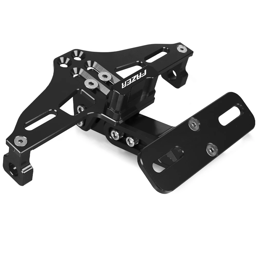 Motorcycle Tool Parts Adjustable Bracket Licence Plate Holder Frame Number Plate For YAMAHA FZ6 FAZER FZ6 FAZER 2004 2005-2010