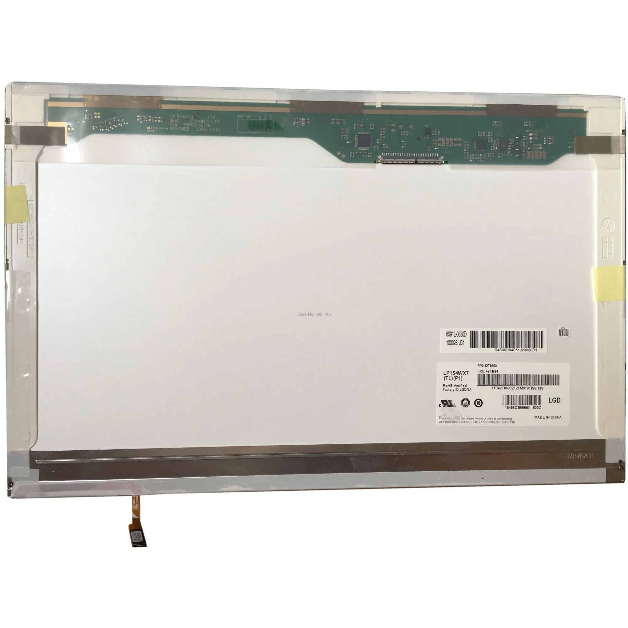 

LP154WX7 TLP1 TLA1 TLB2 TLA2 TLB3 B154EW09 V.2 LTN154AT12 small tail 30 PIN Laptop LCD Screen