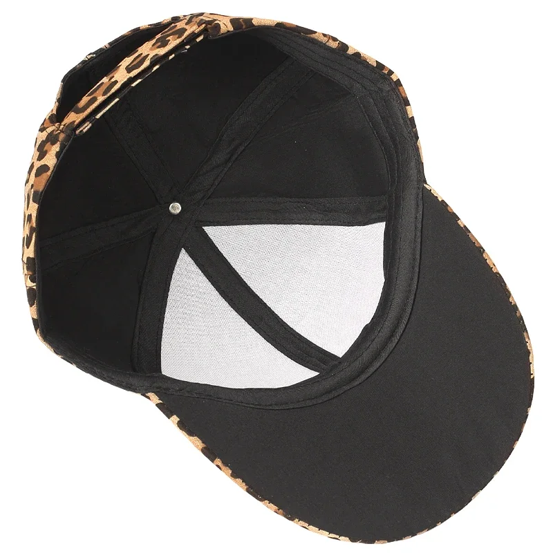 Luxury Men Women High Quality Snake Skin Print Leather Dad Baseball Cap Adjustable Classic Sport Leopard Print Outdoor Bone Hat