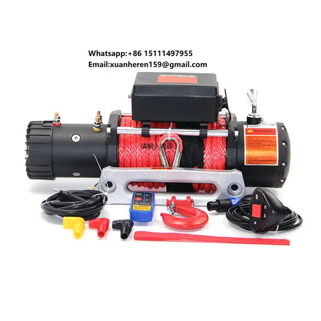 Factory Price 12000lbs Warn Winch Forestry  12 Volt Winch 4x4 Electric Winch