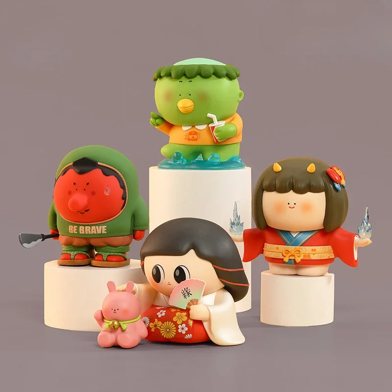 Hundred Ghosts Night Walk Kappa Seat Compress Boy Tengu Tide Play Figure Creative Ornament Female Birthday Gift