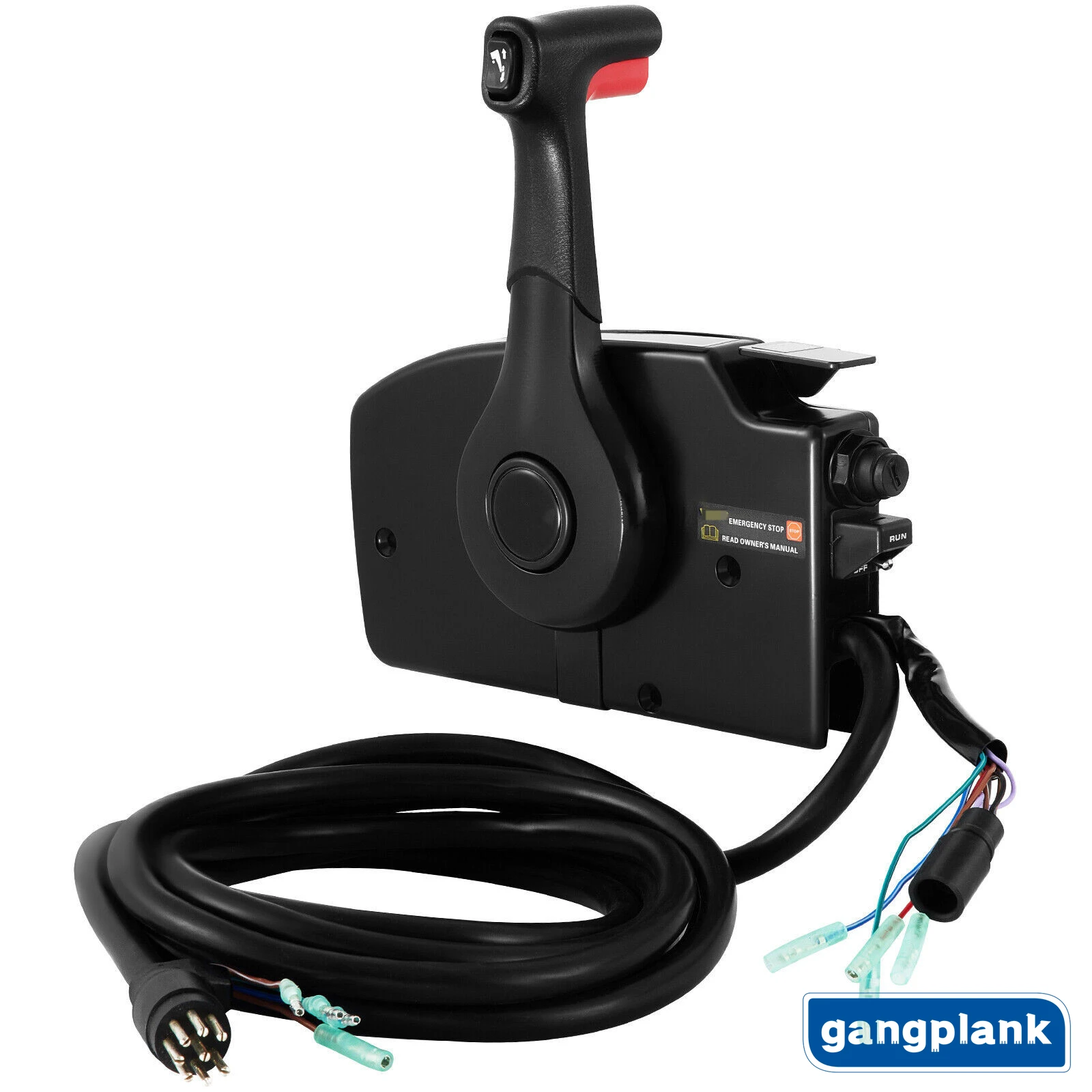 Outboard Engine Side Mounted Throttle Control Box 881170A5 for Mercury Push Throttle with 5M Cable 8-core Connection Harness