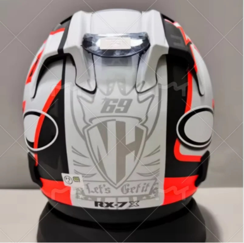 RX-7X RX7X Vollvisier-Motorradhelm, für Straßenmotorräder und Rennkarts, Schutzhelm Hayden 69 Casco De Motocicleta