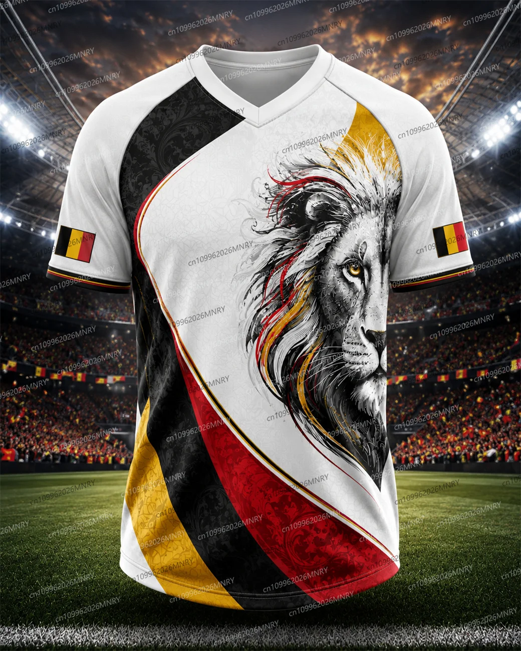 Lion Belgium Jersey clothes for woman Fan Jersey Summer Men Jersey Sports Quick Drying Training Uniforms Jersey  Women Jersey