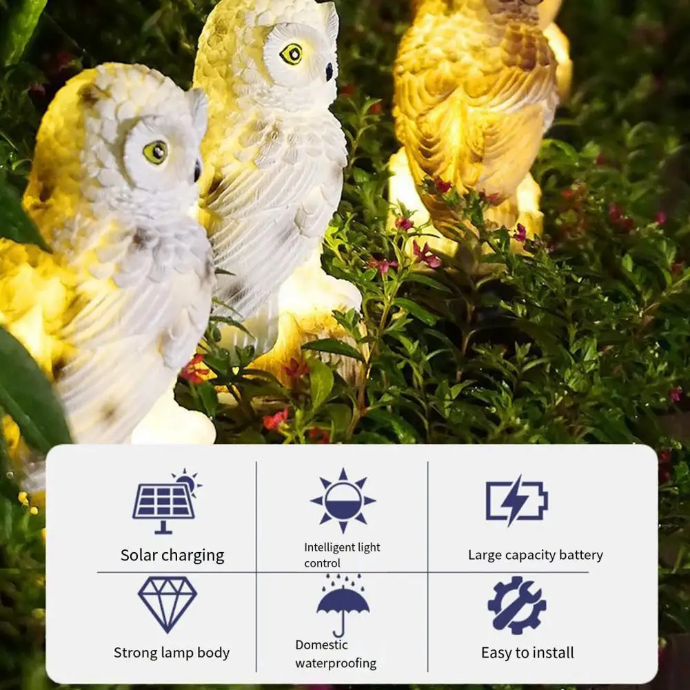 

Solar Pathway Light Animal-themed Solar Led Lights for Outdoor Decor Landscape Waterproof Resin Stake Lights for Lawn Patio