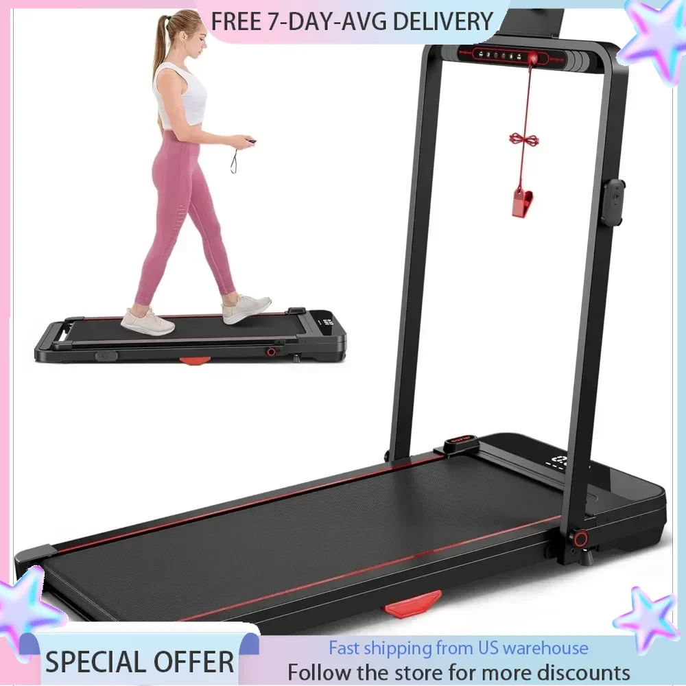 Treadmill, Walking Pad, Folding Treadmill with LED Display, Portable Treadmill for Home/Office with 265lbs Weight Capacity