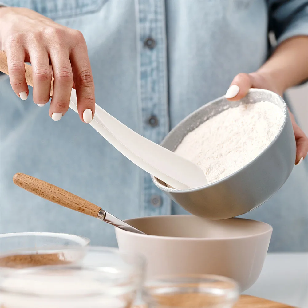 

2Pcs Rice Paddle Spoon Silicone Household Rice Spatulas Kitchen Accessories for Home Hotel Restaurant Use