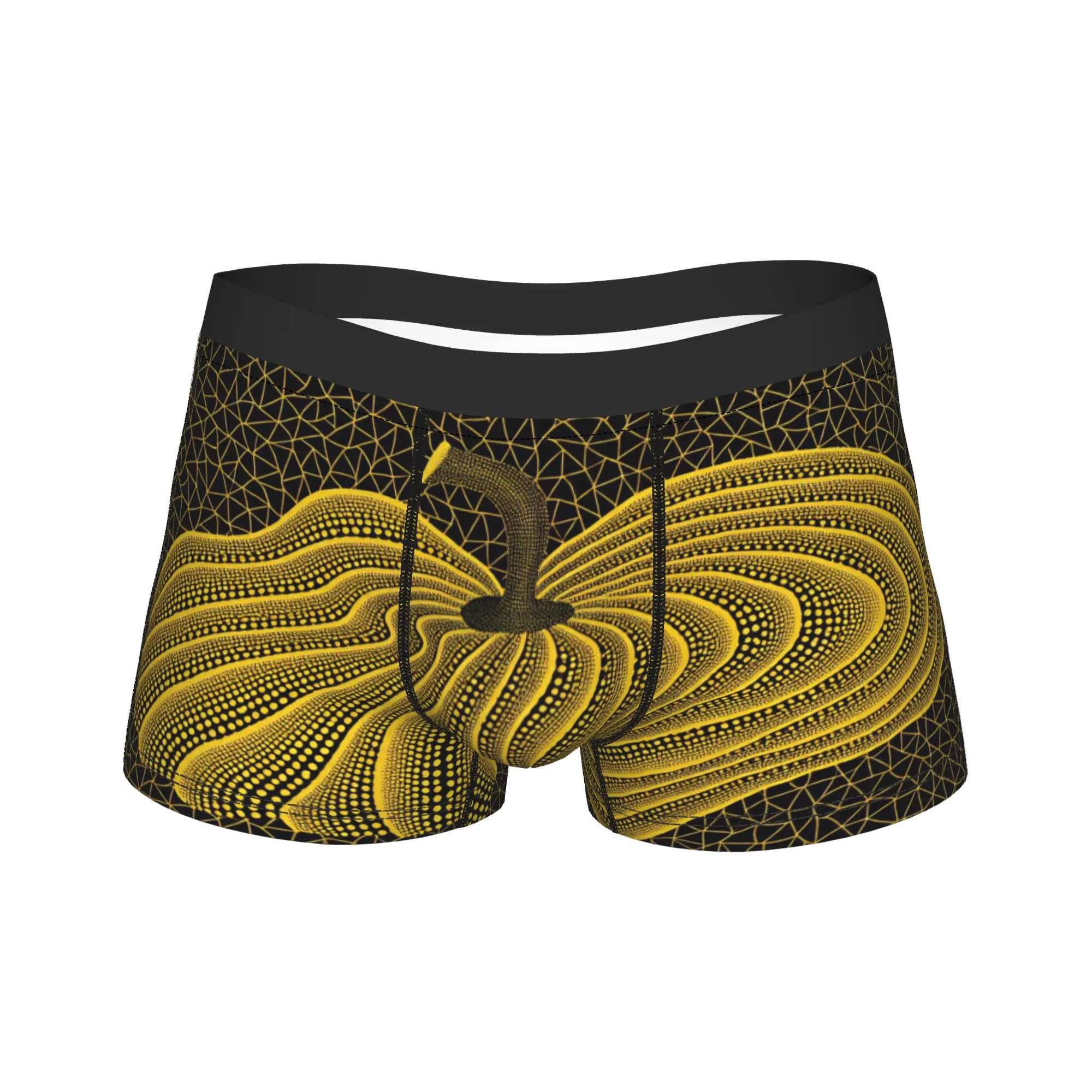 Yayoi Kusama Pumpkin Underwear  Custom DIY Boxershorts Trenky Men's Underpants Funny Shorts Briefs Gift Idea