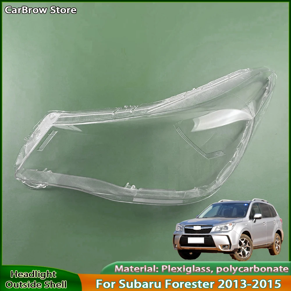 

For Subaru Forester 2013 2014 2015 Lamp Cover Headlamp Shell Transparent Lampshade Headlight Shade Lens Plexiglass