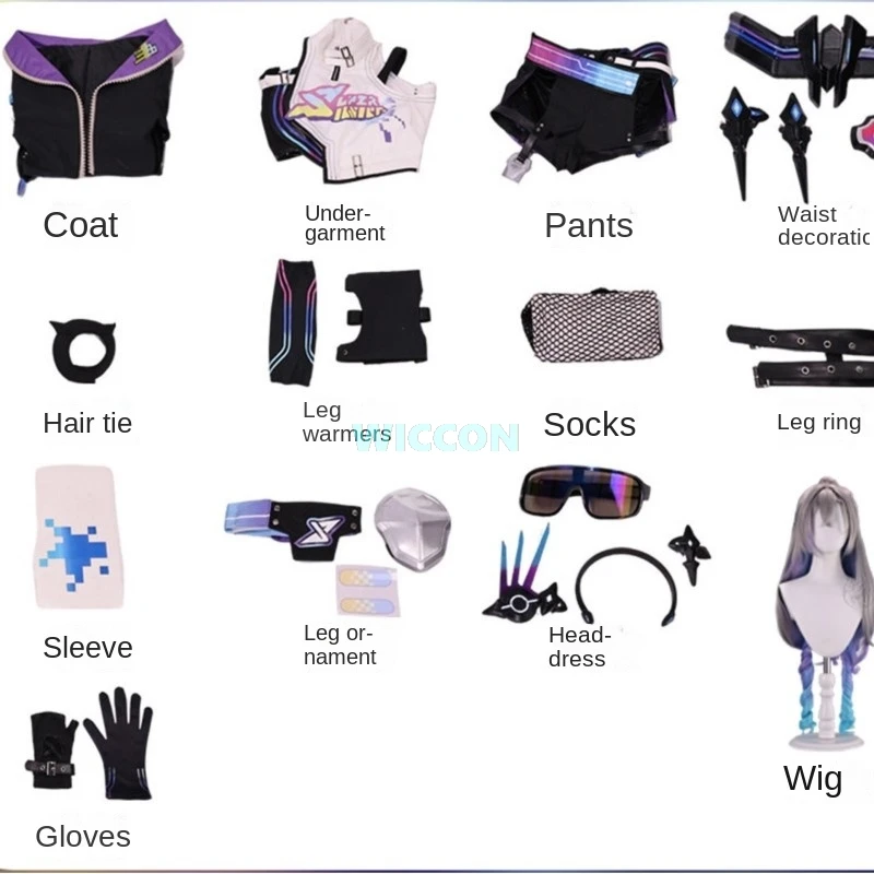 Game Cosplay Series: Honkai: Star Rail -Silver Wolf LV.999/SP Silver Wolf Cosplay Costume full set  Set Halloween  Play Outfit view 5