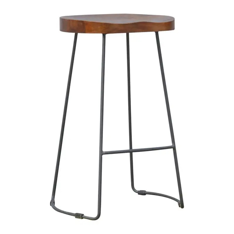 

Industrial Chunky Bar Stool - Durable and Stylish Seating for Home or Kitchen, Perfect for Modern Interiors and Bar Spaces,