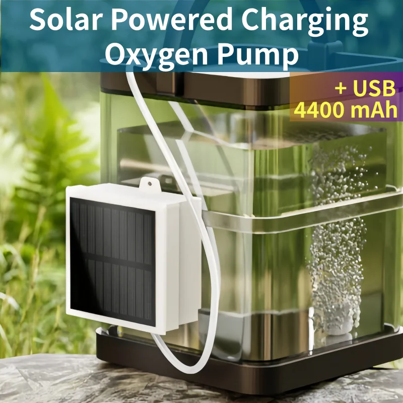 

Кислородный насос на солнечной энергии, водяной насос для аквариумных рыб, кислородный источник для рыбалки, кислородный насос для зарядки на солнечной энергии
