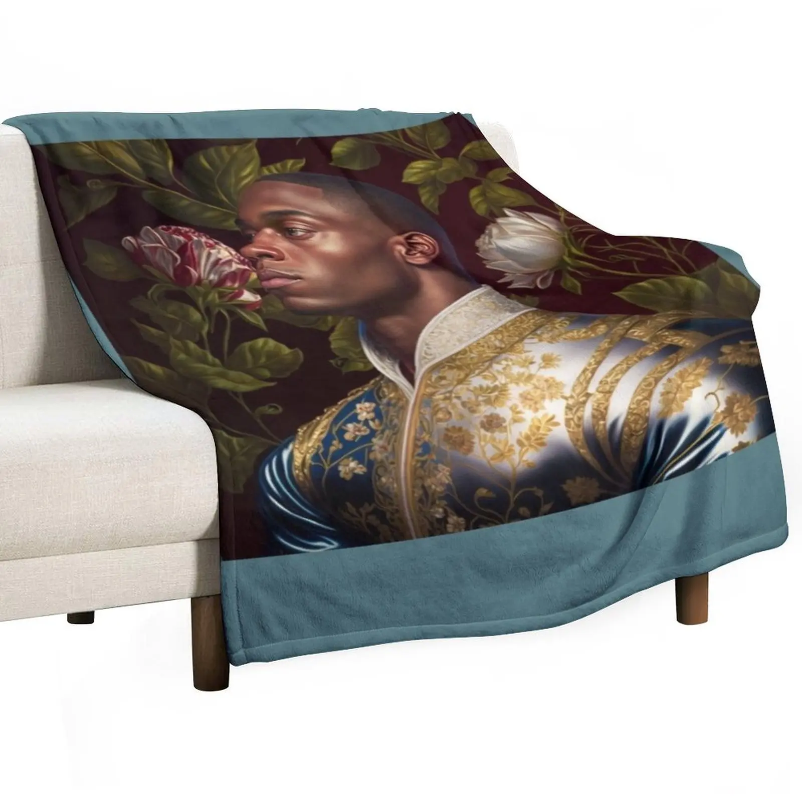 ارتفاع الملوك Kehinde Wileys البصري رمي بطانية السرير منقوشة الزخارف الصيف موضة الأرائك البطانيات